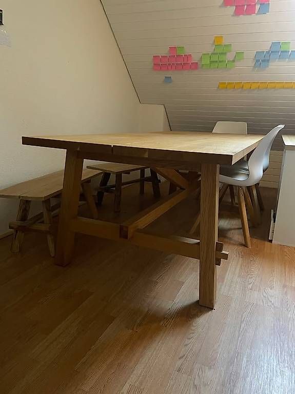 Ikea Tavoli: Table IKEA MÖCKELBY en chêne massif  état comme neuf – Usato da Chavannes-Renens venduto da roi_5822 3