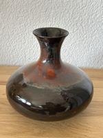 Keramik Vase handgefertigt mit effektvoller Glasur signiert