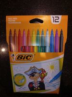 Neu BIC Filzstifte (12 Farben) - VERSAND 2 CHF !