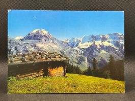 Mürren mit Jungfrau und Ebnefluh