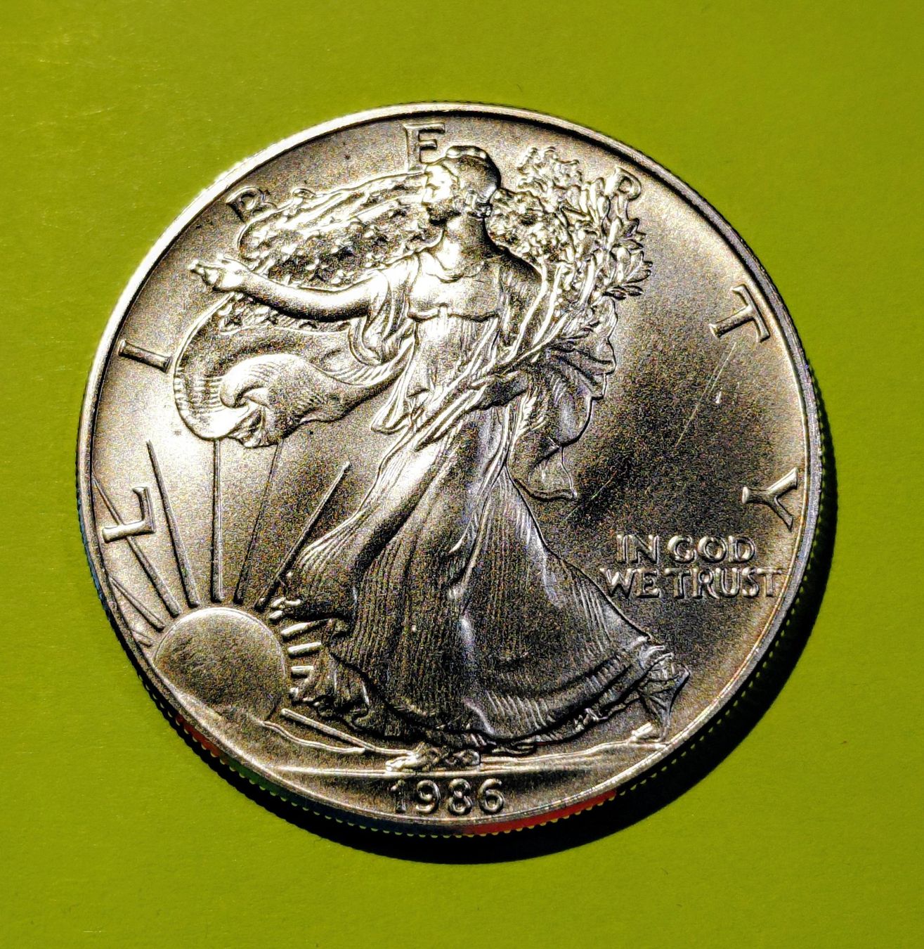 Tutti le monete: 1 Silberdollar American Eagle 1 oz 1986 – Usato da Lütisburg venduto da Huboe 1