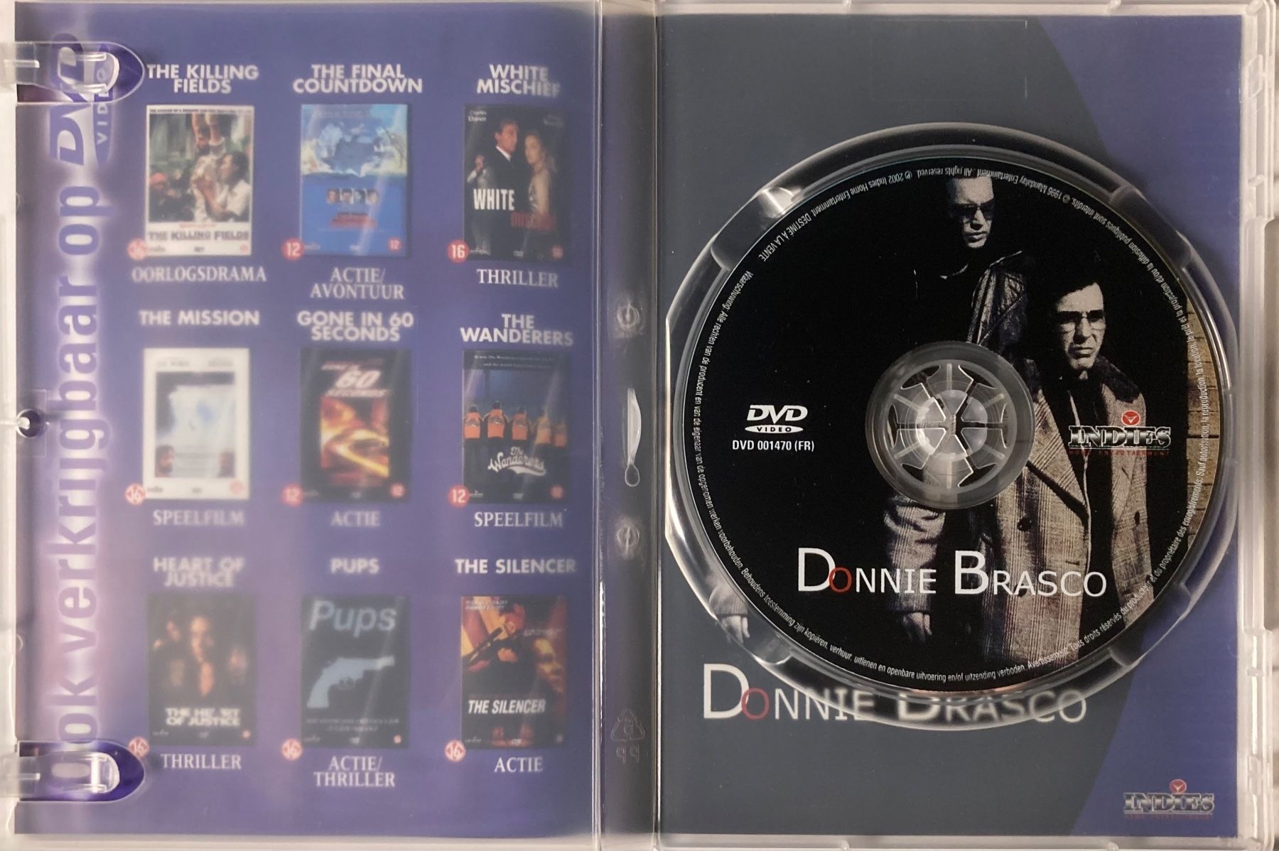 Tutti i DVDs: AL PACINO / JOHNNY DEEP - DONNIE BRASCO – Usato da Poliez-Pittet venduto da Newtown-Records 2