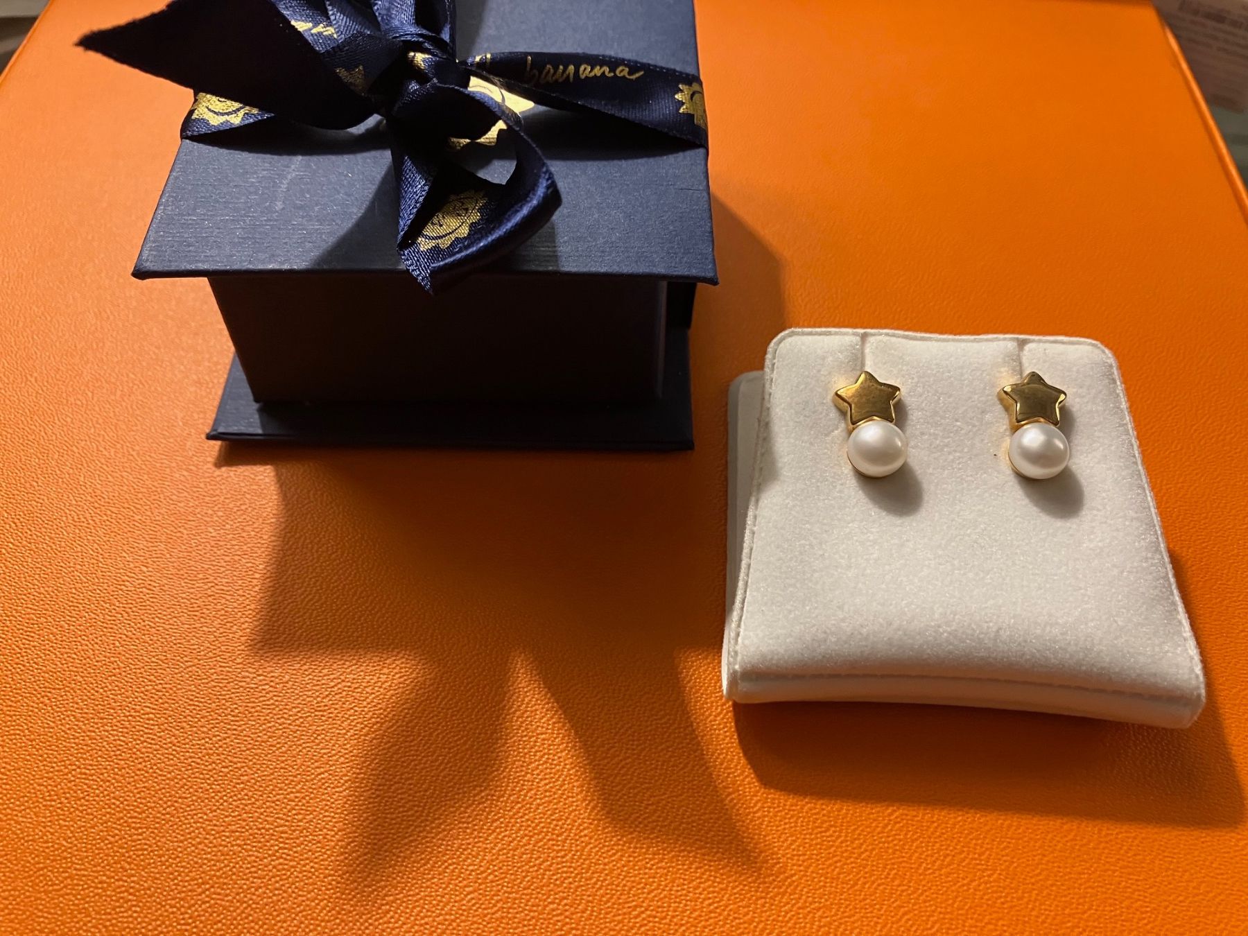Orecchini pendenti & Orecchini a lobo: Gold Ohrstecker Perle Stern neu ungetragen Geschenkidee – Nuovo e nell'imballaggio originale da Triesen venduto da hor_6kx9 1
