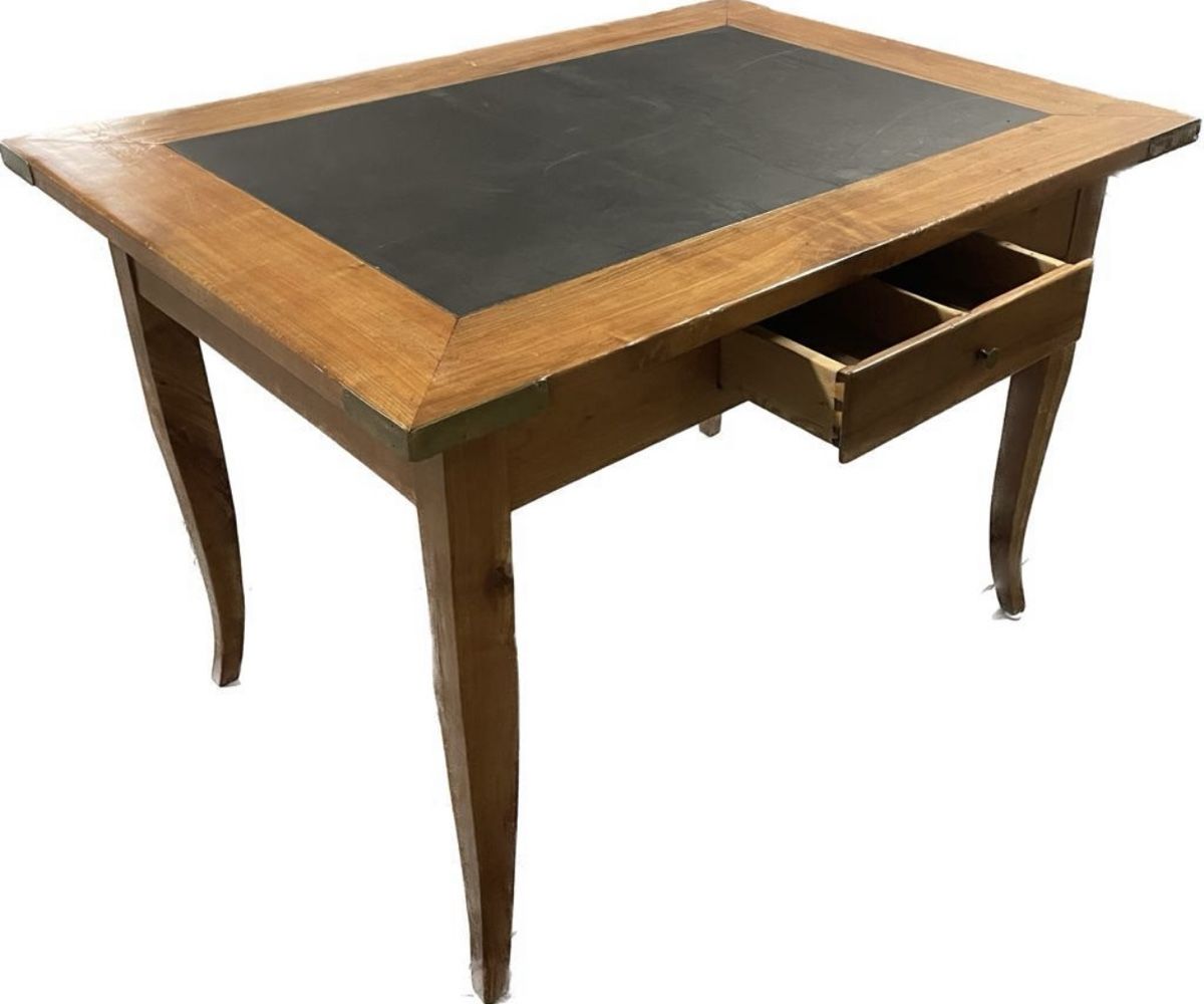 Tavoli: Table Biedermeier Appenzell 1830  cerisier & ardoise – Usato da Genève venduto da cedricbruna