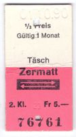 Billette Täsch - Zermatt