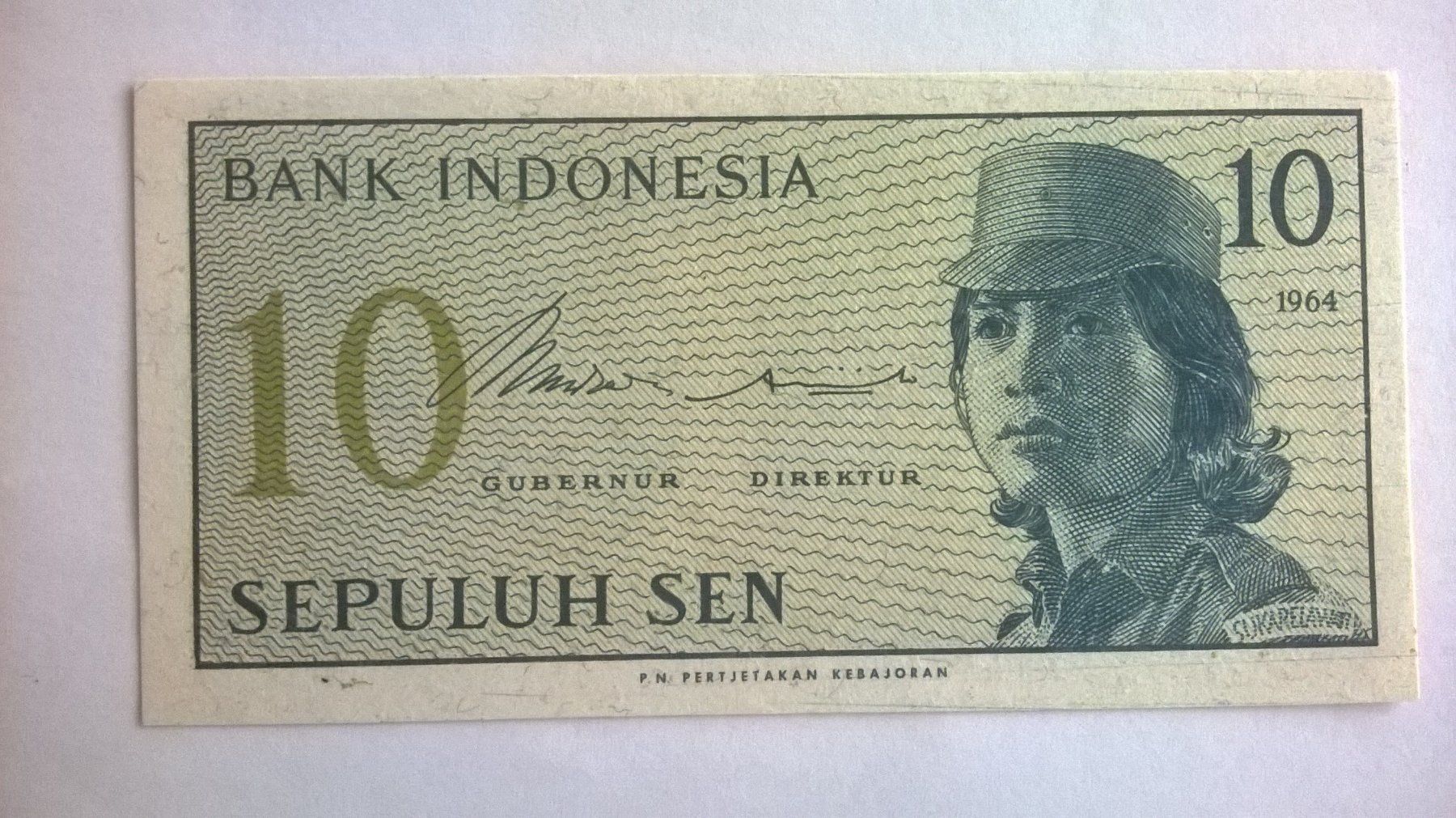 Banconote: Billet banque Indonésie 10 Sen 1964 UNC – Nuovo (secondo la descrizione) da Fontainemelon venduto da cathare67