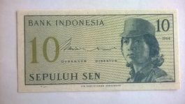 Billet banque Indonésie 10 Sen 1964 UNC