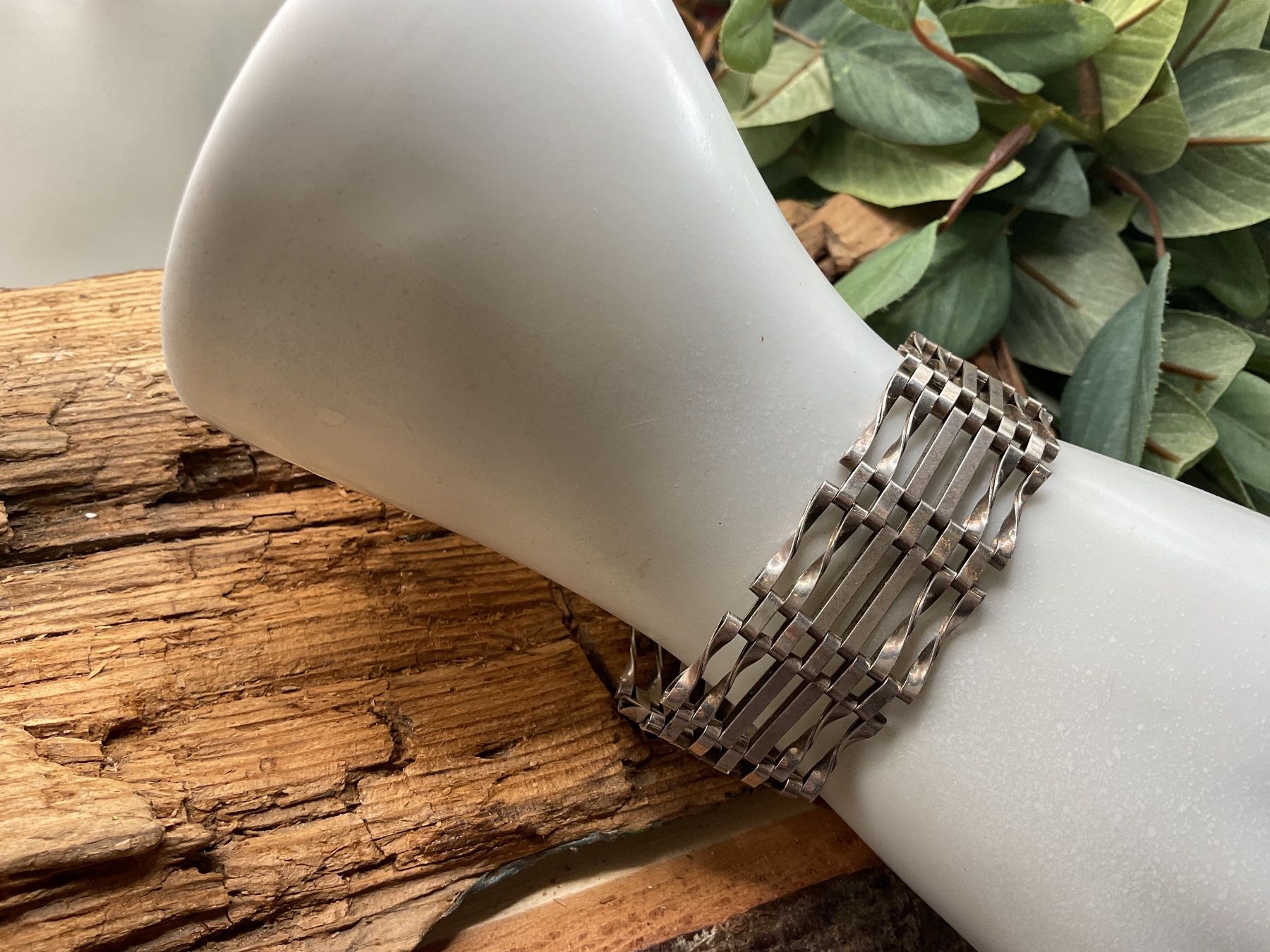 Bracciali & Braccialetti: Vintage Silberarmband mit Vorhängeschloss – Usato da Luzern venduto da S.Kern01 3