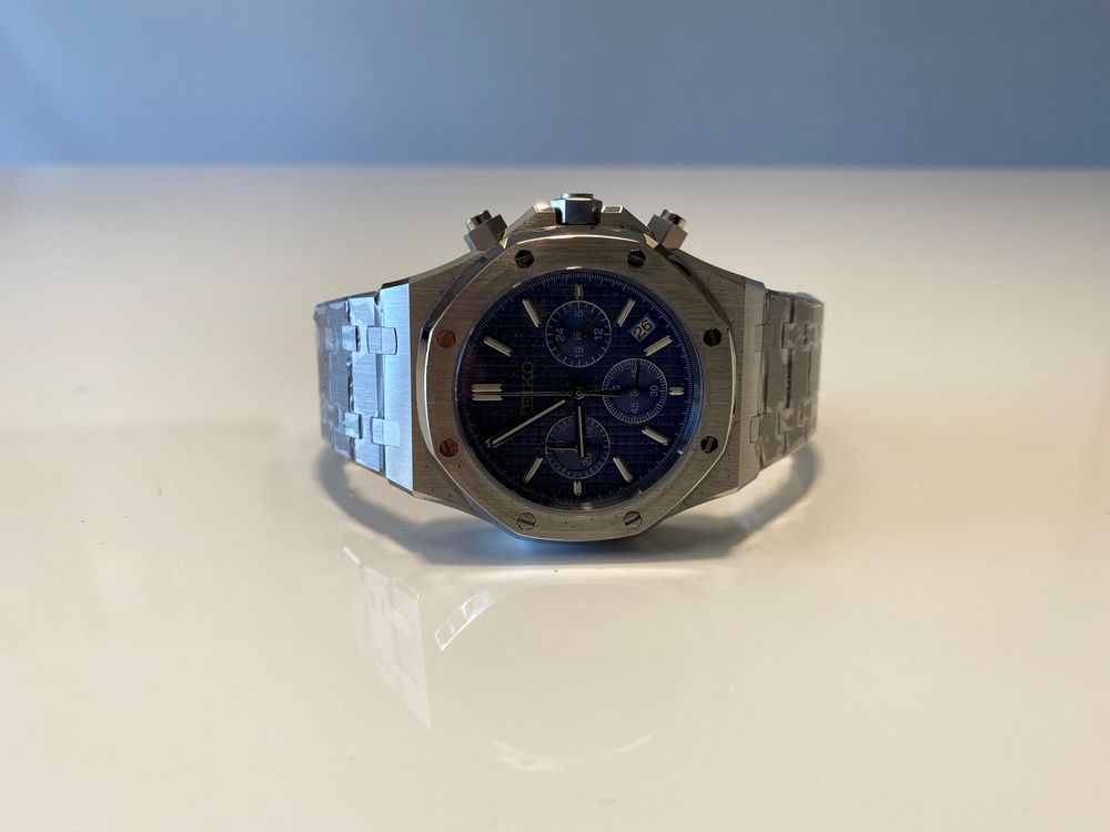 Montre Chronographe Seiko Mod Royal Oak