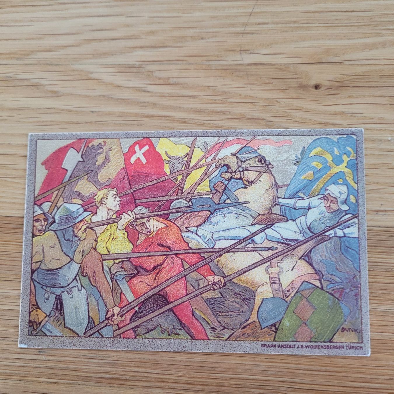Cartoline postali: Carte Fête National Bundesfeier Karte 1911 – Usato da Biel/Bienne venduto da Destockweb 1