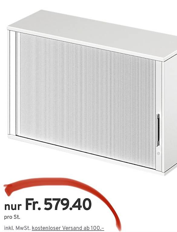 Armadi: neuer Querrooadenschrank weiss, 1200 x 750 x 421mm – Nuovo e nell'imballaggio originale da Necker venduto da liq24 1