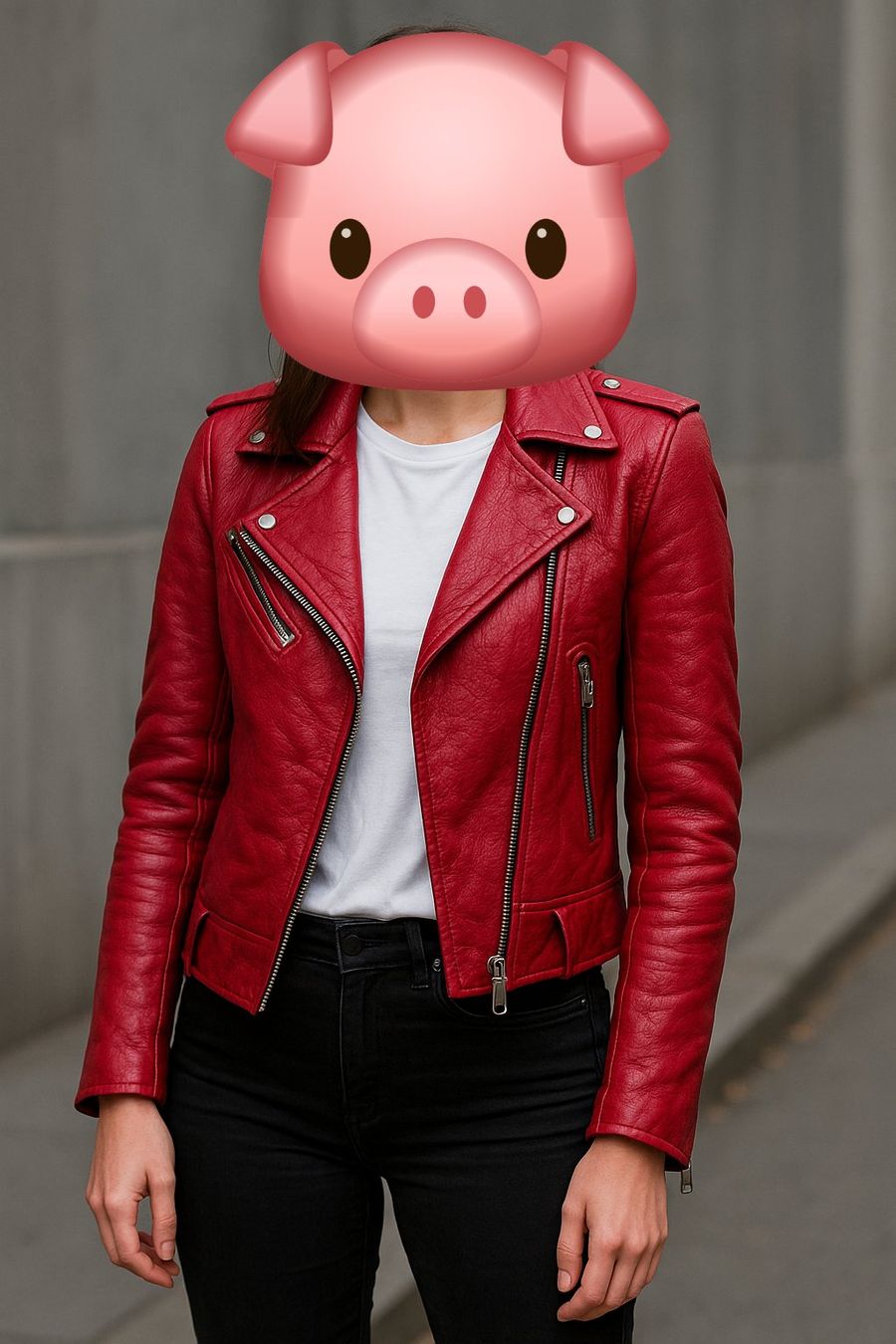 Zara Lederjacke Rot Grösse S stylisch trendy! (Gebraucht) in