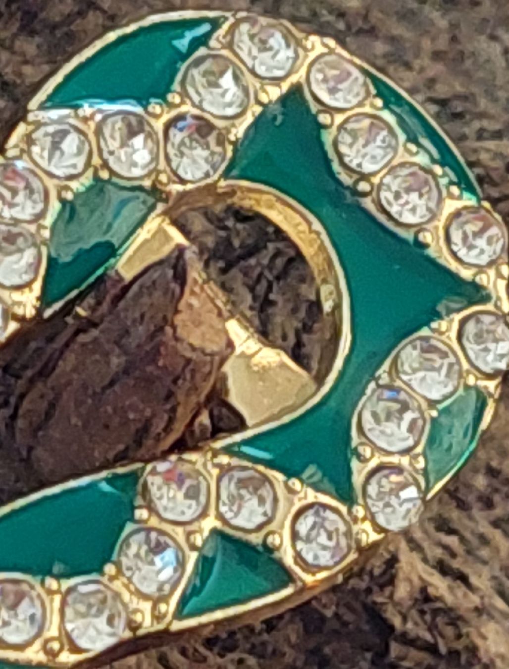 Broschen & Nadeln: Brosche Schlange grün goldfarben mit Strass – Neu (gemäss Beschreibung) aus Oberwil BL von Hunajakakku 4