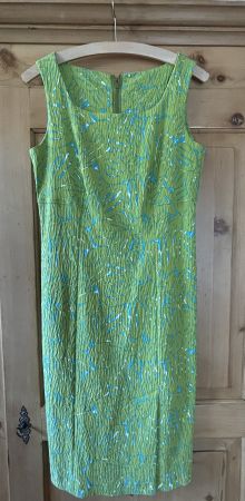 Sommerkleid hellgrün-hellblau, Grösse 36