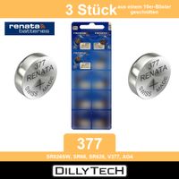 Renata 377 SR626SW Knopfzellenbatterie - 3 Stk.