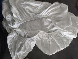 Spannbetttuch weiss 60x120cm 