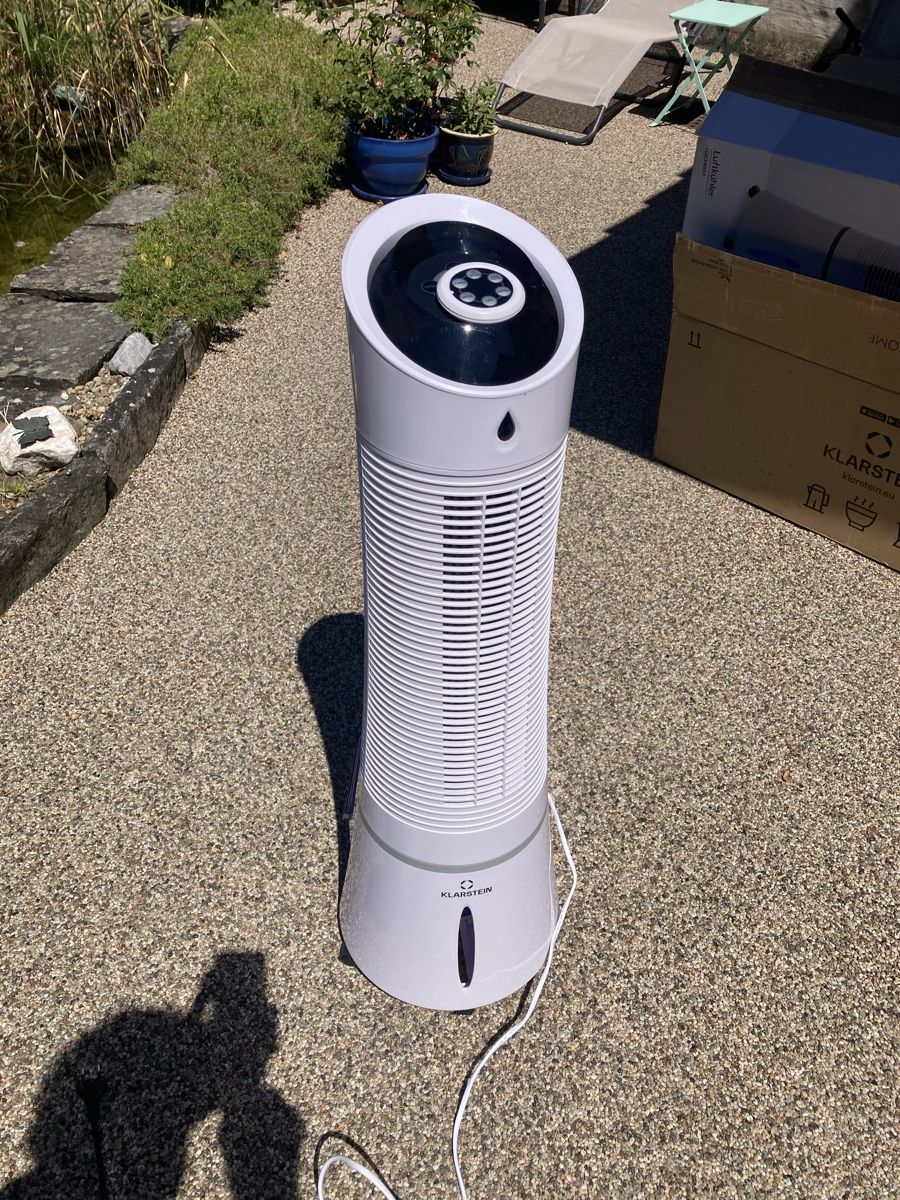 Ventilatori: Luftkühler Turmventilator Klarstein Scyscraper 4-1 weiss – Usato da Humlikon venduto da schoko_ede