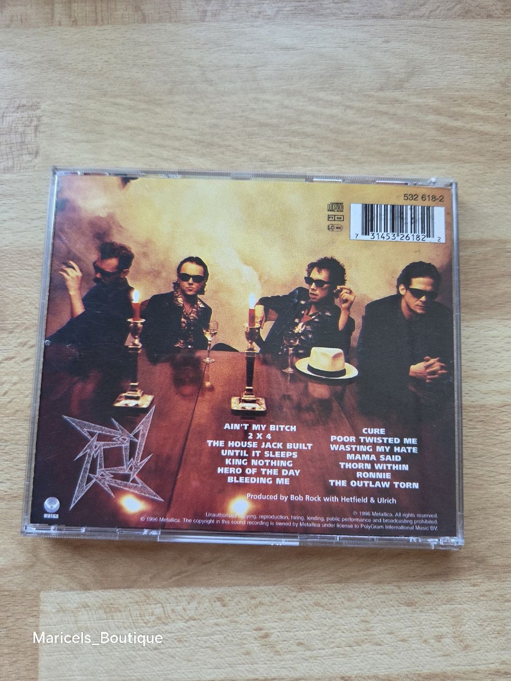 CD: Metallica Load CD album used – Usato da Winterthur venduto da Maricels_Boutique 2