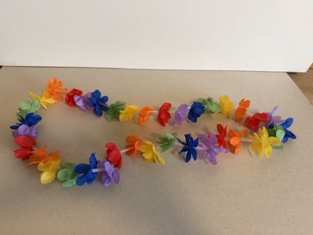 Flower Power Halskette und Brille