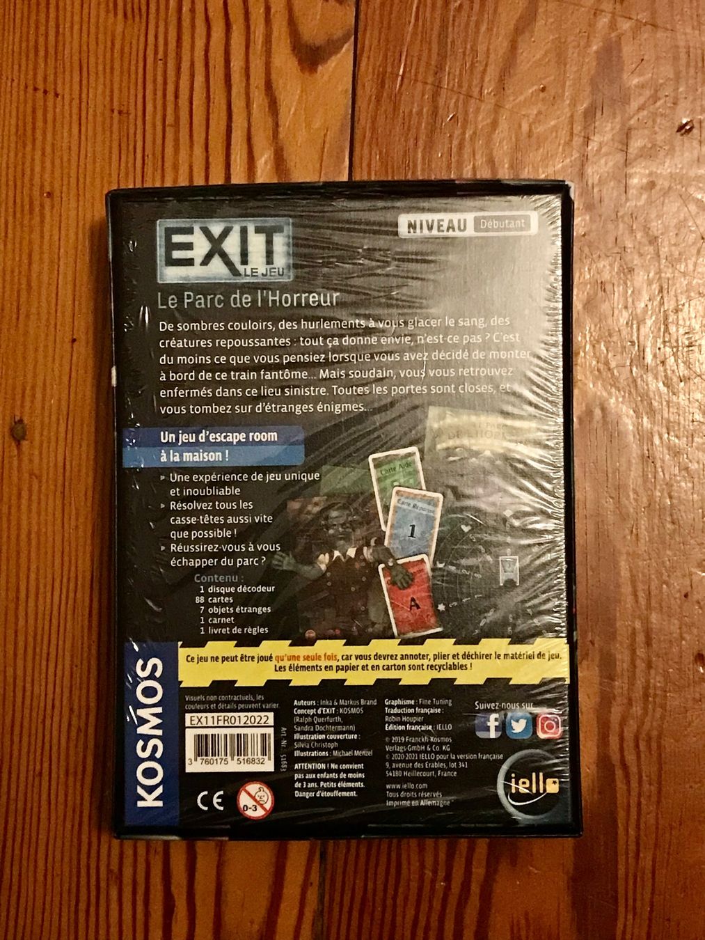 Giochi: EXIT - Le Parc de l'Horreur – Nuovo e nell'imballaggio originale da Genève venduto da VP_K 2