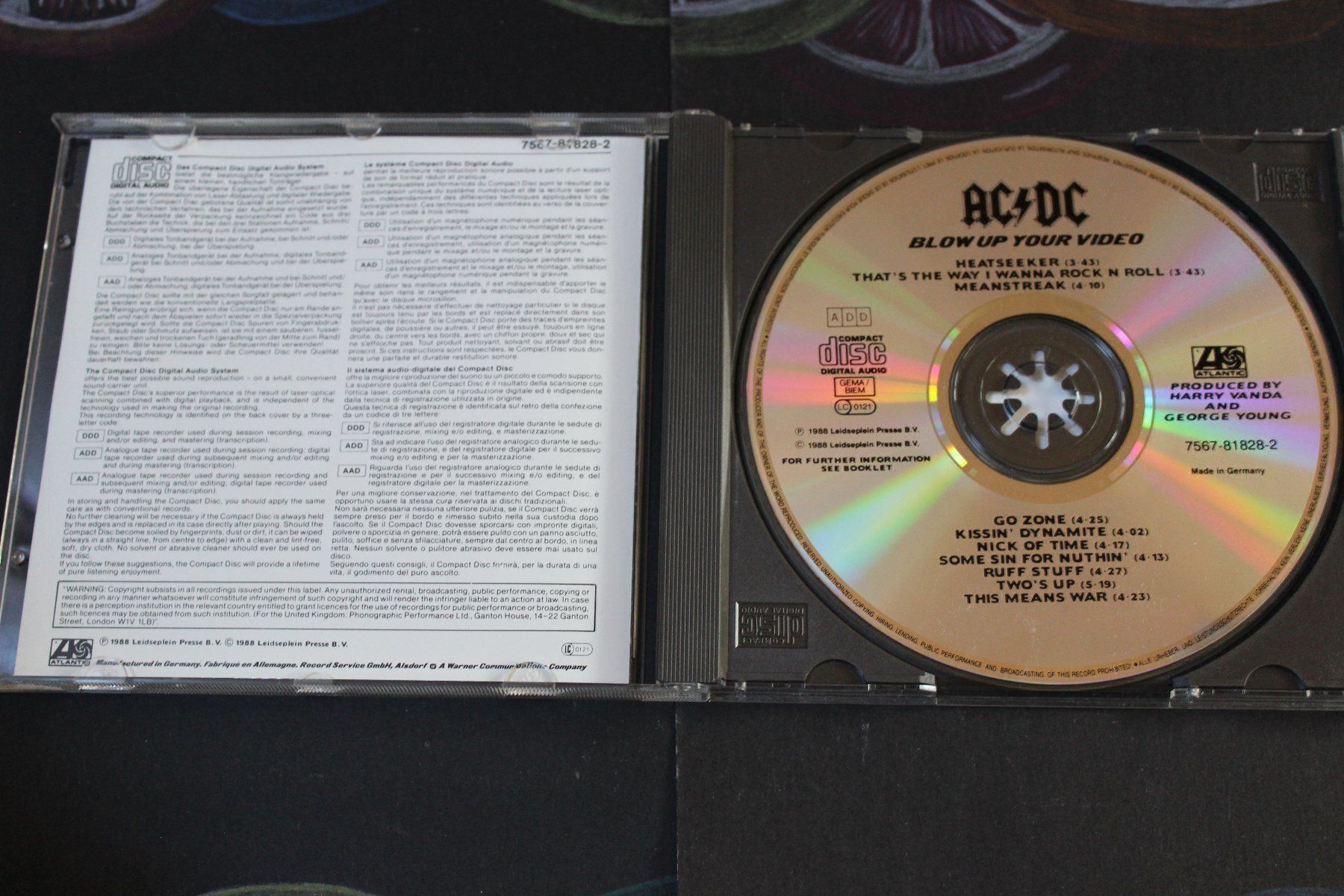 CDs: AC/DC - BLOW UP YOUR VIDEO CD 1988 – Gebraucht aus Tübach von JamesStone 3