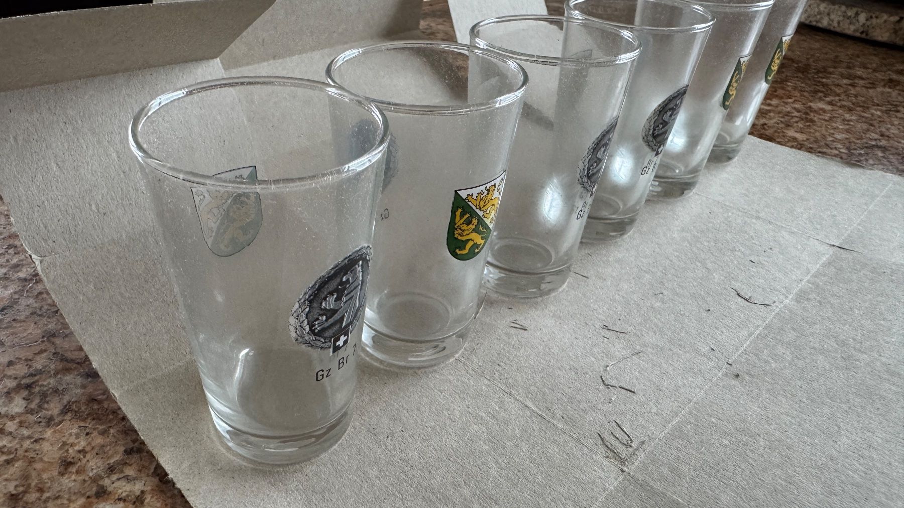 Verres: Schnapsgläser Gz Br7 / Grenzbrigade – D'occasion à Landschlacht par Rtra 2
