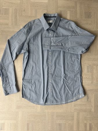 Herren Hemd blau Grösse M Slim Fit guter Zustand