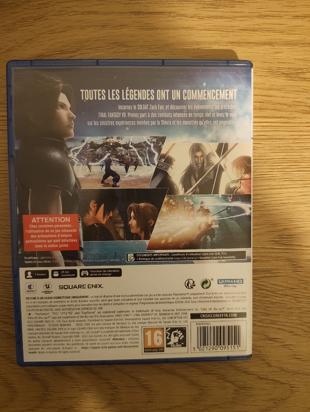 Sony Jeux: Final Fantasy 7 Crisis Core – Neuf (Voir description) à Marly par Punisher1868 1