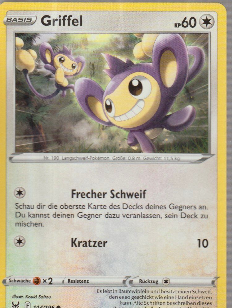 Pokémon Carte collezionabili: TCG POKEMON Verlorener Ursprung DE LOR 144 Griffel – Nuovo (secondo la descrizione) da Vezia venduto da Aquarius_Age