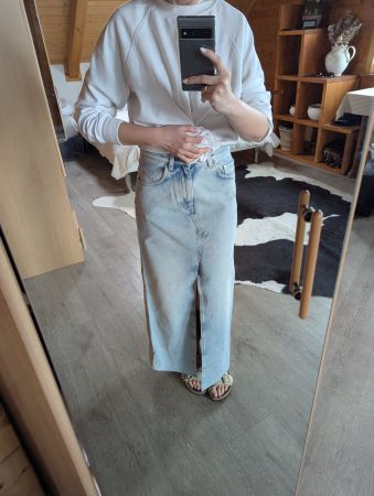 Other stories denim maxi skirt