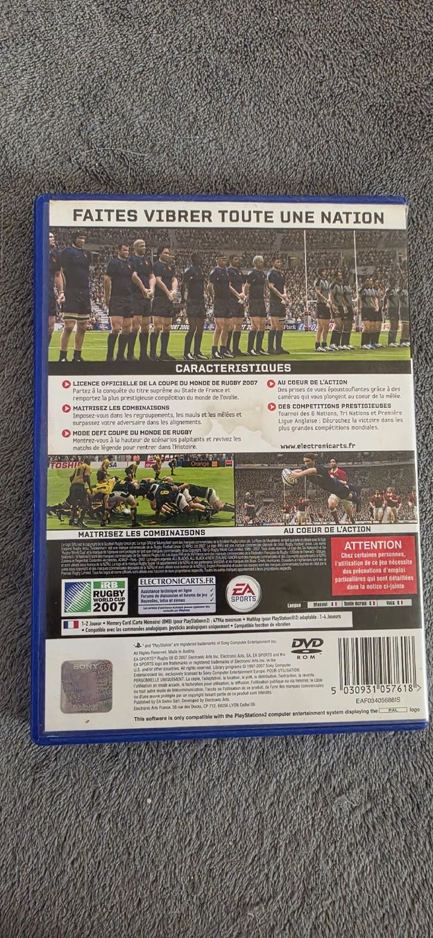 Giochi: Jeu Playstation 2 Rugby 08  – Usato da Mézières VD venduto da Grymmjow1904 1