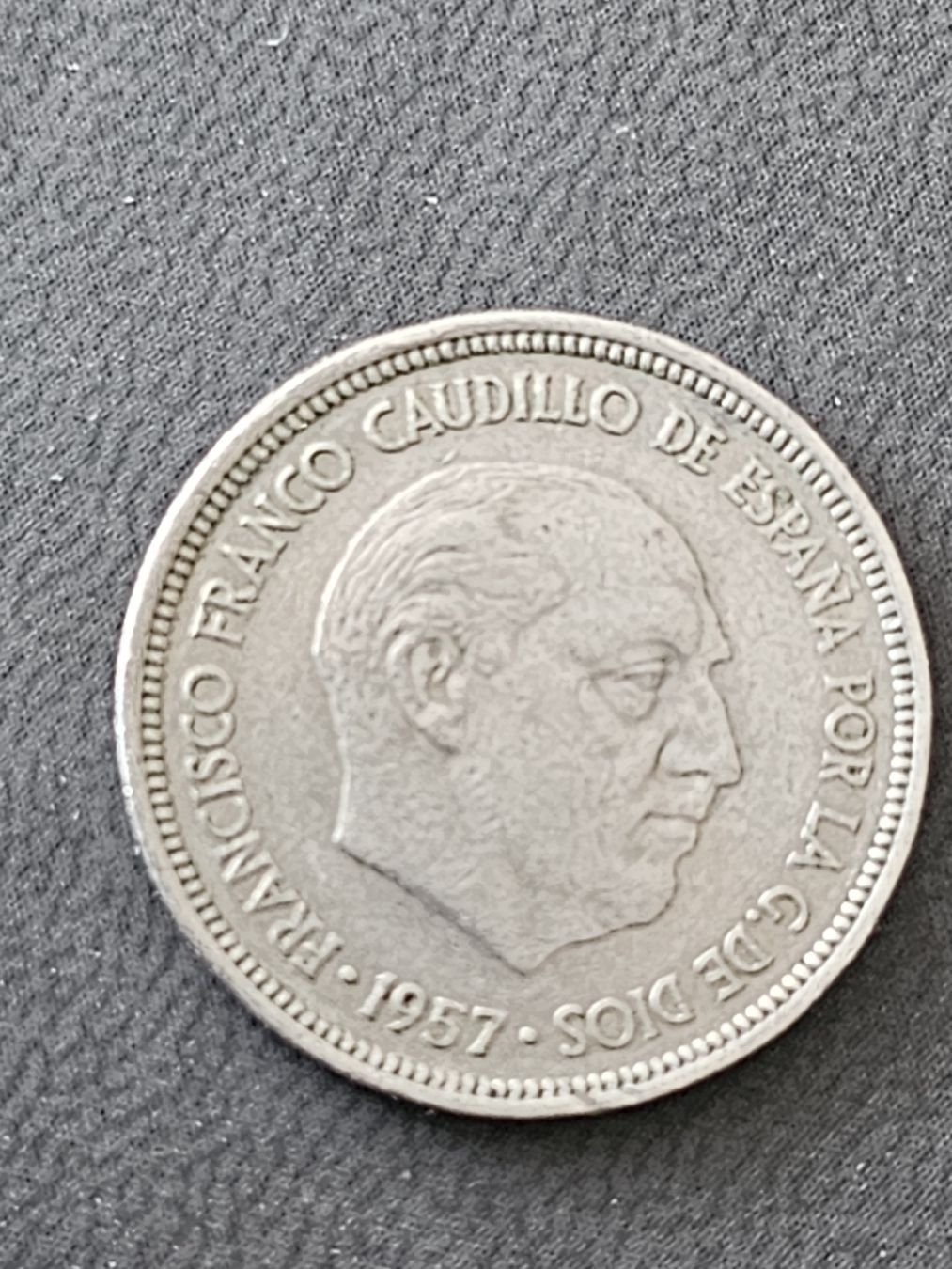 Tutti le monete: 5 pesetas 1957 – Usato da Nidau venduto da Misterpix 1