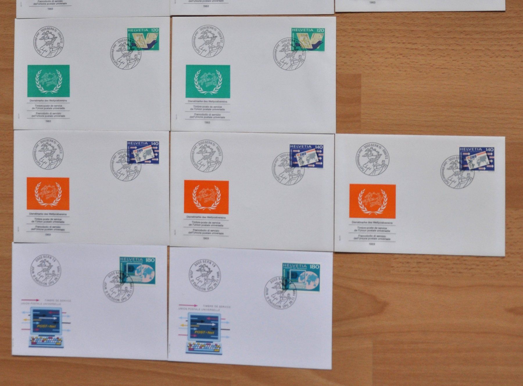 Tutti i francobolli: 16 FDC Helvetia UPU – Nuovo (secondo la descrizione) da Grabs venduto da Fadenquarz 2