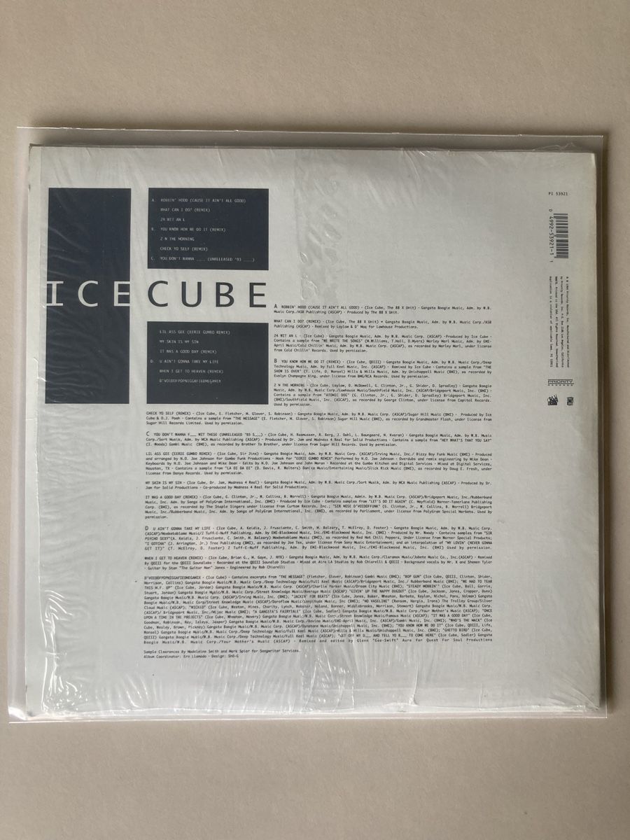 Dischi in vinile: Ice Cube - Bootlegs & B-Sides - LP – Nuovo (secondo la descrizione) da Mörschwil venduto da Appenzell2 1