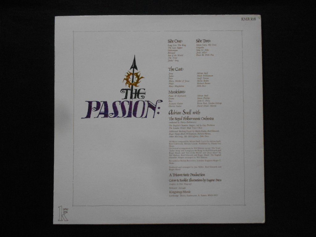 Vinyles: THE PASSION  /  ADRIAN SNELL – D'occasion à Bex par Giorgiob 1