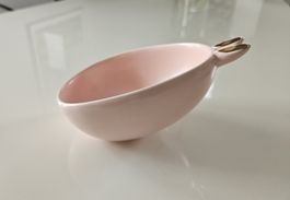 Härzige rosa Dekoschale / Schale für Ostern mit Hasenohren