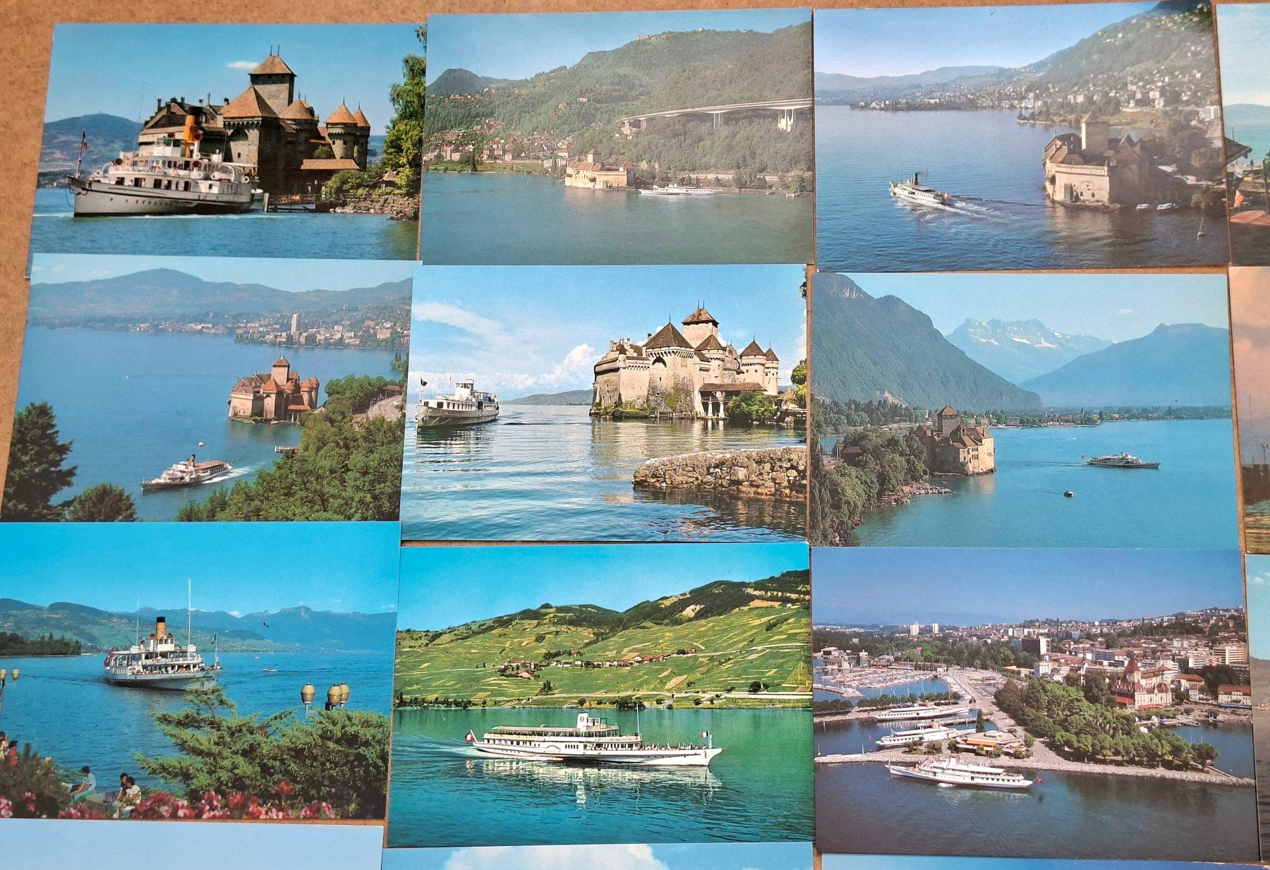 Cartoline postali: 42 Ansichtskarten Schifffahrt CGN Genfersee ungelaufen – Nuovo (secondo la descrizione) da Dietlikon venduto da sparrow10 1