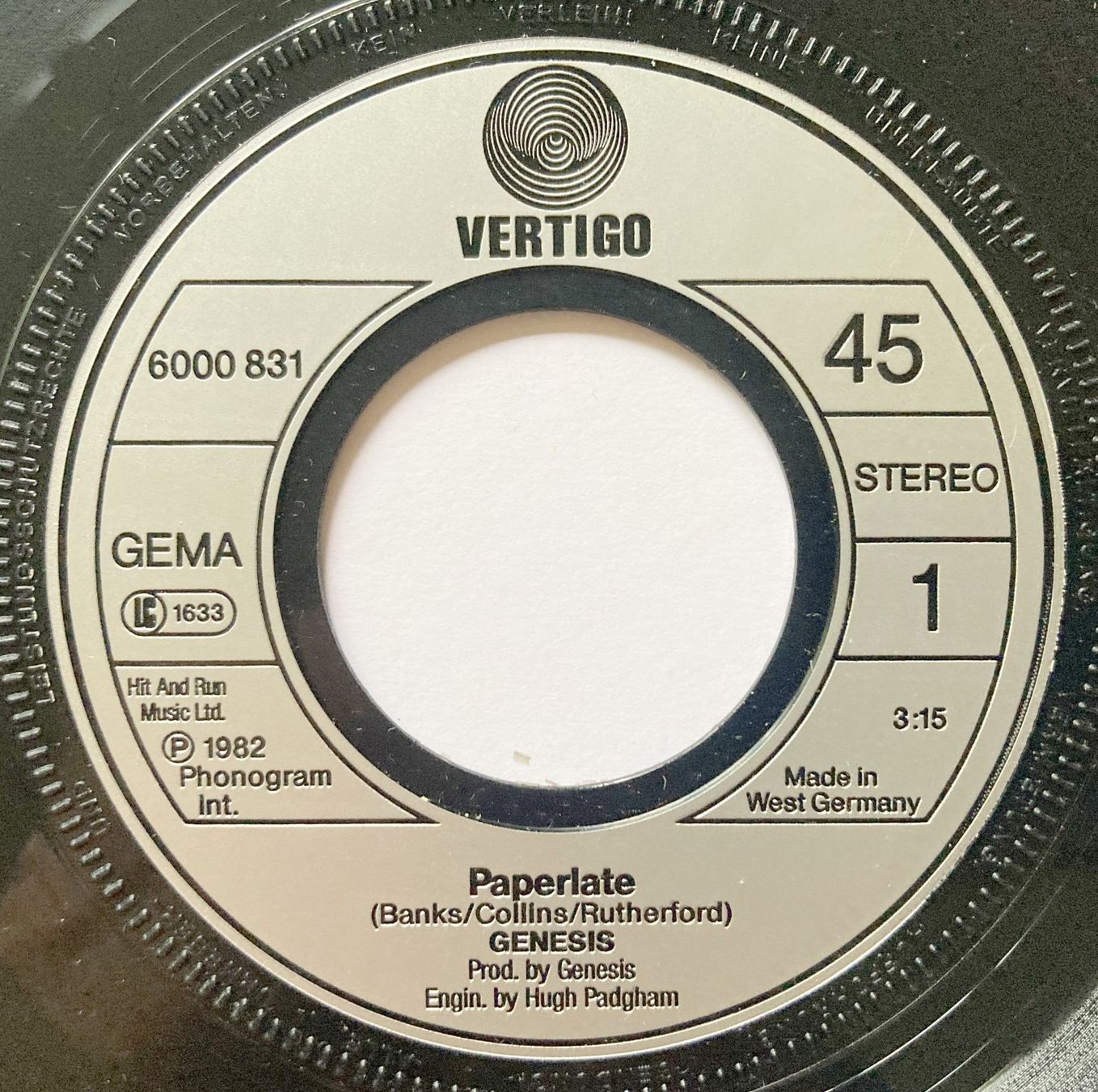 Schallplatten: GENESIS - PAPERLATE – Gebraucht aus Bottens von hotter-than-hell 2