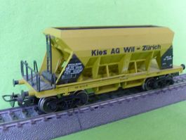 SBB Schüttgutwagen Kies AG Wil Märklin-Drehgest. Ep III oliv