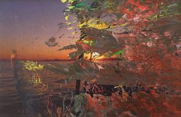 Gerhard Richter "Übermalte Fotografie"  Hochpigm. Farbdruck