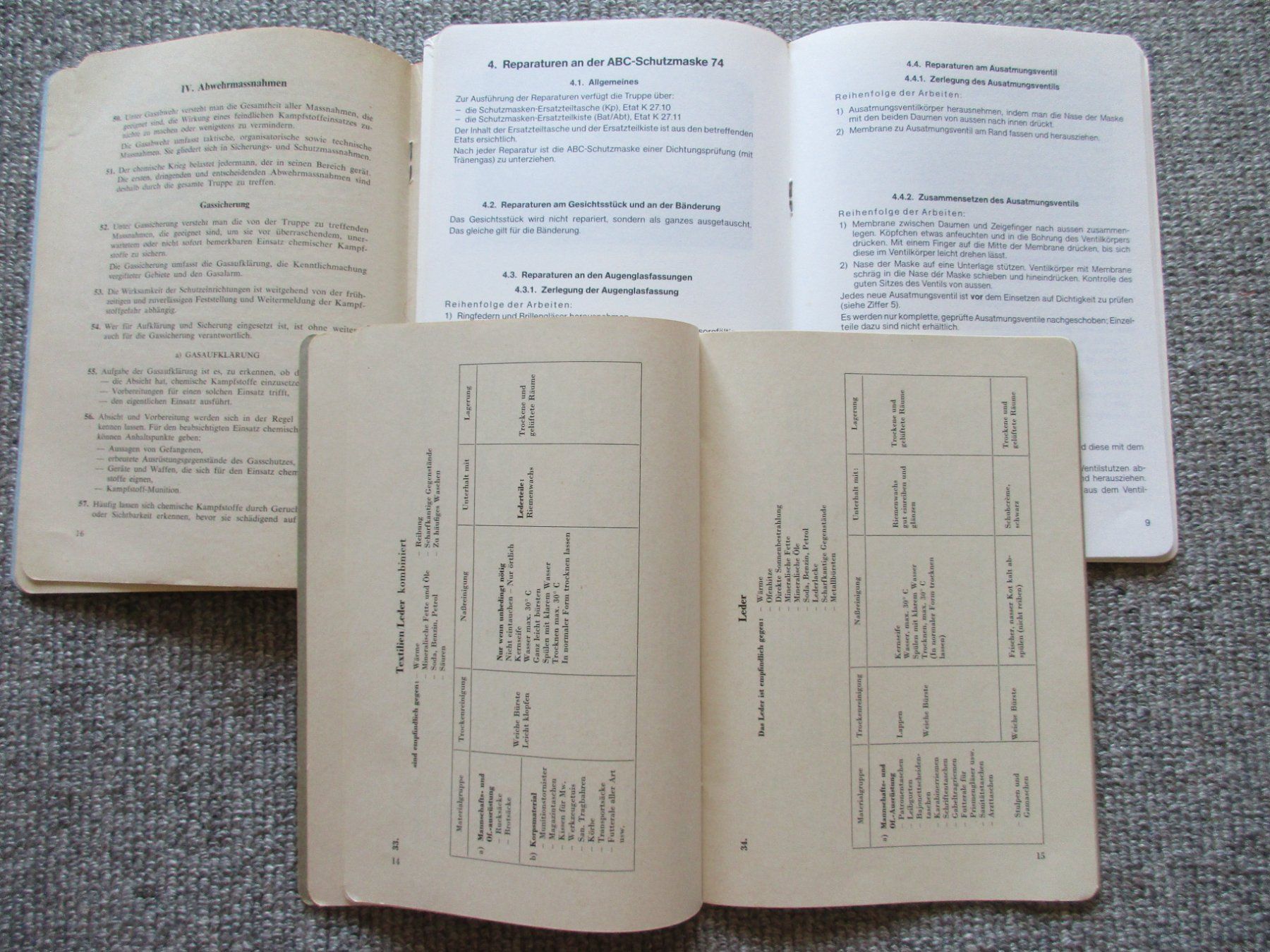 Bücher: 3 Reglemente der Schweizer-Armee 1954-1956-1979 – Gebraucht aus Schafisheim von reno007 3