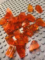 Lego 55x  Dachstein 1x2 (3040) trans. orange