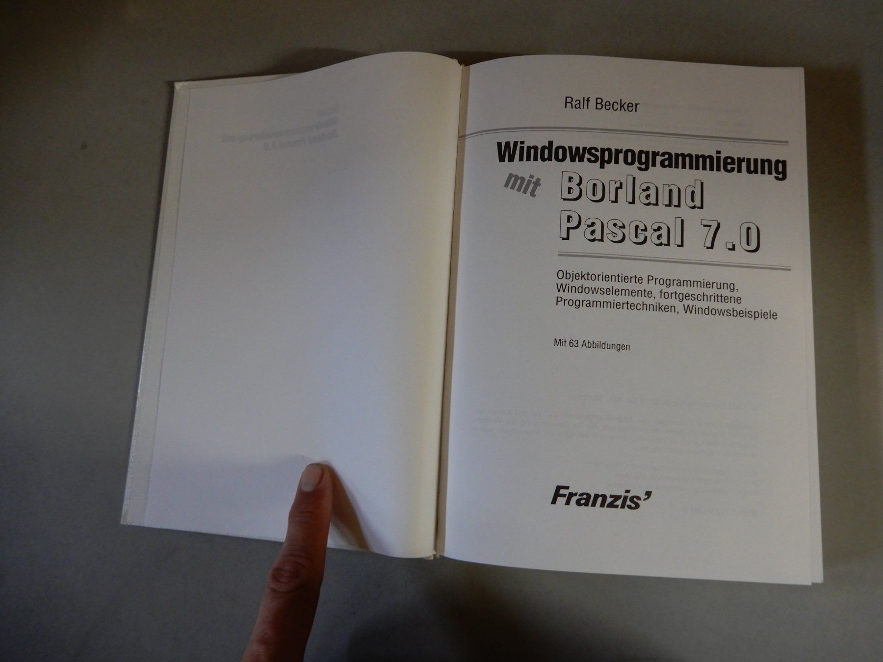 Bücher: Windows-Programmierung mit Borland Pascal 7.0 – Gebraucht aus Erstfeld von Mario_boe0 1
