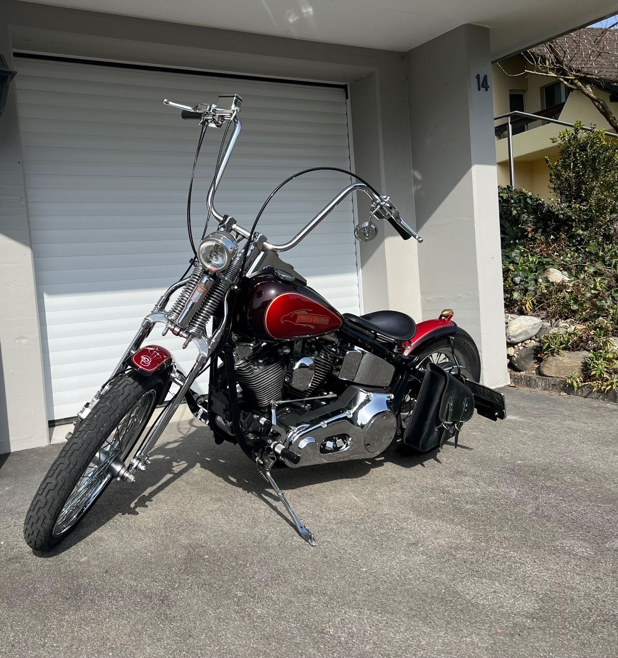 Harley-Davidson Chopper: HARLEY-DAVIDSON FXSTS Springer Softail Bobber – Usato da Wittenbach venduto da DagobertDuck01 1