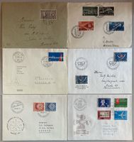 6x FDC Werbemarken 1943-1960, SBK 116 Fr.