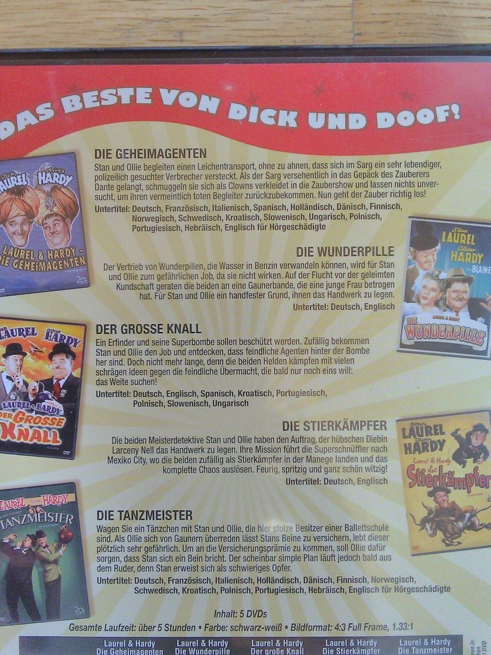 Alle DVDs: Die Laurel und Hardy Collection (5'DVDs) – Gebraucht aus St. Gallen von elk2020 7