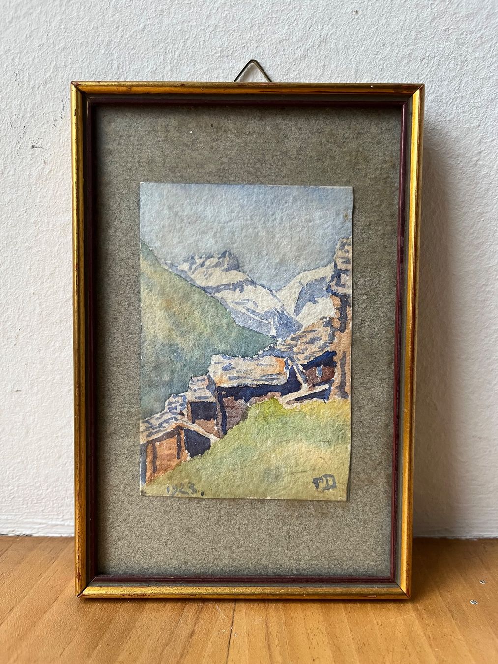 Foto & Immagini: Aquarell Bilder (Initialen PD, 1923) – Usato da Zürich venduto da beardedprophet 3