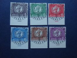 1957 Z-Nr. 26 - 31 mit glasklaren ET-Voll & Gummi**