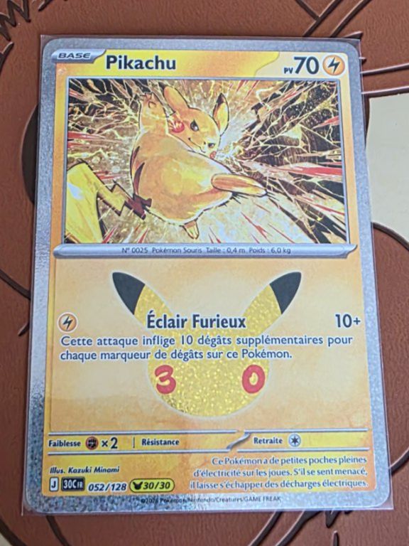 Pokémon Cartes à collectionner: Pikachu n°30/30 – Neuf (Voir description) à Grolley par Caro_Werro78