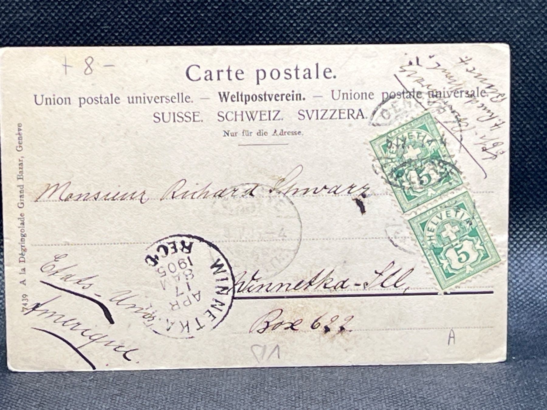 Cartoline postali: Lac Léman et le Dent du Midi – Usato da Widnau venduto da Brusi9 1